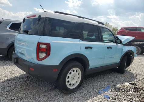 2025 Ford Bronco Sport Heritage из США, поврежденный, VIN 3FMCR9GN1SRE01905